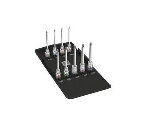 WERA 8767 C TORX HF 3 / sada bitových nástavců Zyklop TORX / s přidržovací funkcí / upínací část 1|2"