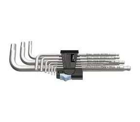 WERA 3950|9 Hex-Plus Stainless 1 / Sada zástrčných klíčů / metrická / nerezová ocel