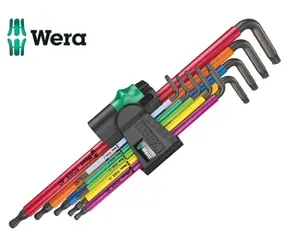 WERA 967|9 TX XL Multicolour HF 1 / Sada dlouhých zástrčných klíčů s přidržovací funkcí