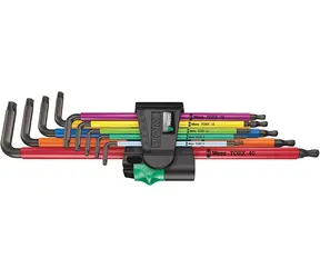 WERA 967|9 TX XL Multicolour 1 / Sada dlouhých zástrčných klíčů TORX Multicolour
