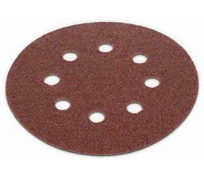 KREATOR KRT230503 / Brusný papír na dřevo a kov / Zrnitost 40 / Průměr 125 mm / 5 ks