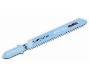 KREATOR KRT041030 / Pilový plátek na kov / HSS / Upínání T / Délka čepele 75 mm / Rozteč 2.0 mm / 12 TPI / 2 ks