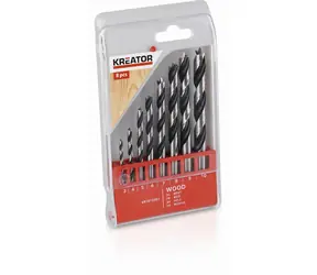 KREATOR KRT012302 / Sada vrtáků do dřeva / Průměr 3-10 mm / 8 ks