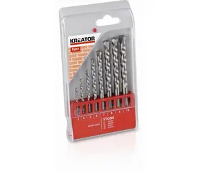 KREATOR KRT012202 / Sada vrtáků do zdiva / Průměr 3-10 mm / 8 ks