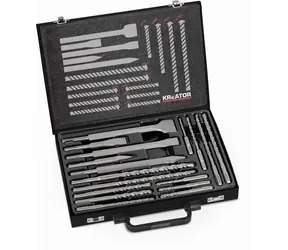 KREATOR KRT012801 / Sada SDS Plus vrtáků a sekáčů / 5-14 mm / Délka 110-260 mm / 17 ks