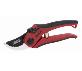 KREATOR KRTGR1001 / Nůžky zahradnické / Dvoučepelové / Délka 20.5 cm / Max. průměr 19 mm