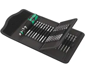 WERA Kraftform Kompakt 62 / Ruční držák + bity s délkou 89 mm / 33ks