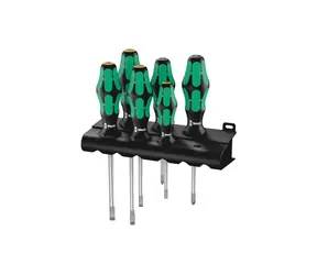 WERA 334|355|6 Sada šroubováků se stojánkem Kraftform Plus Lasertip + stojánek