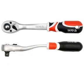 YATO Ráčna 1|2" vyhnutá / Délka 255 mm / Počet zubů 72 / přepínací páčka / CrV 6140
