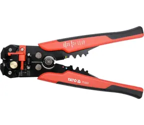 YATO Kleště odizolovací a konektorové univerzální / Délka 205 mm / Průřez kabelu 0.2-6 (22-14 12-10 24-10 22-10 AWG) mm2
