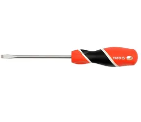 YATO Šroubovák s plochou hlavou / Šířka čepele 5 mm / Délka 150 mm / magnetický / S2 / 58 HRC