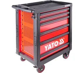 YATO YT-5530 Skříňka dílenská pojízdná s nářadím (177ks) 6 zásuvek / Rozměry 958 x 766 x 465 mm