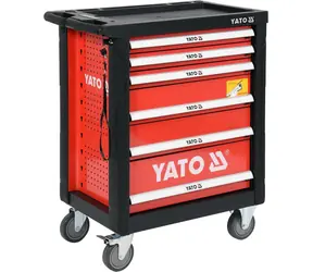 YATO Skříňka dílenská pojízdná s nářadím (185ks) 6 zásuvek / Rozměry 975 x 770 x 470 mm