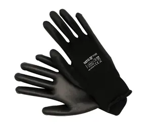 YATO Rukavice pracovní - Velikost 10 černá / Nylon-polyuretan / Norma EN388 a EN420