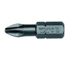 YATO Bit křížový PH2 / Rozměr 1|4” / Délka 25mm / HRC 58-62 / 50ks