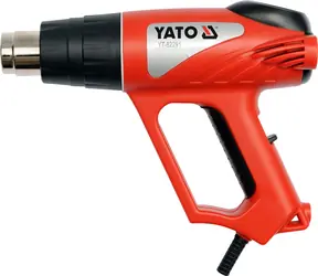 YATO YT-82291 / Horkovzdušná pistole s příslušenstvím / 2000W / Teplota 350-550°C / Množství  vzduchu 300-500 L-min