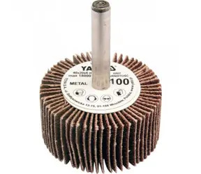YATO Brusný lamelový kotouč / Radiální 40x20 mm / Průměr stopky 6 mm / Zrnitost 80