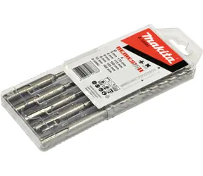 Makita NEMESIS Sada Příklepových vrtáků SDS-plus / Průměr 5-10 mm / Délka 110-160 mm / čtyřbřitý / 5ks