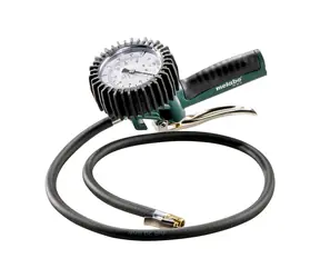 Metabo RF 80 G / Pneu Měřící přístroj pro huštění pneumatik / Tlak 0.5-10 bar / Nanometr / Délka 100 cm