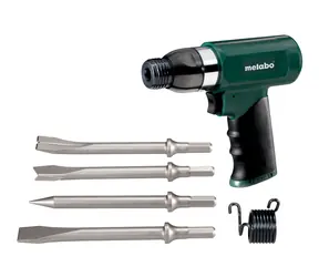 Metabo DMH 30 Set / Pneu Sekací kladivo / Tlak 6.2 bar / Spotřeba vzduchu 280 l-min / 3000 úderů-min / Upínání 10 mm