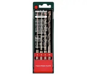Metabo Sada Vrtáků do zdiva a kamene SDS-plus / Průměr 5-10 mm / Délka 160 mm / 4 ks