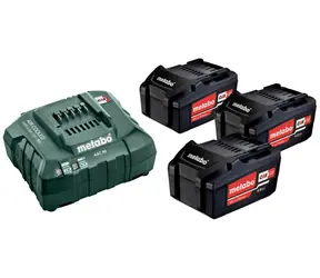 Metabo 685049000 Sada nabíječka ASC 55 + 3x baterie / 18V / 3x4.0Ah / Li-ion