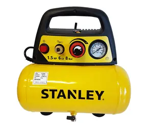 Stanley DN 200|8|6 / Bezolejový kompresor / 1100W / 180 l-m / tlak 8 bar / 3400 ot-min / 6 L