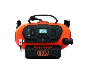 Black&Decker BDCINF18N / Aku Bezolejový kompresor / 12V nebo 230 V / Max. tlak 11 bar / bez Aku