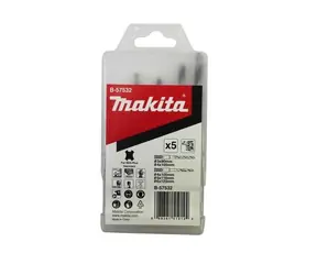 Makita B-57532 / Sada vrtáků na dřevo a kov SDS-Plus / Průměr 3-6 mm / Délka 90-123 mm / 5 ks