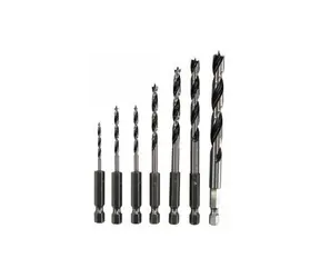 Makita D-62371 / Sada vrtáků do dřeva / šestihran 1|4" / Průměr 2-8 mm / 7 ks