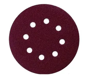Makita P-43599 / Brusný papír na dřevo | kov | kámen / Zrnitost 240 / Průměr 125 mm / 8 otvorů / 10 ks