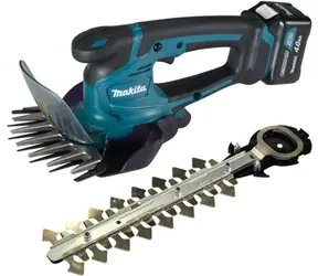 Makita UM600DSMEX / Aku nůžky na keře a trávu / 10.8V / 2x4.0Ah / Záběr 160 mm / 1250 zdvihů-min