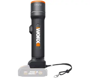 WORX WX027.9 / Aku LED Svítilna 4 v 1 / 20V / 120 - 510 lm / otočná hlava / bez Aku