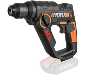 WORX WX390.9 / Aku Vrtací kladivo / 2x20V / 900 ot-min / 5000 úderů-min / 1.2J / SDS-plus / bez Aku