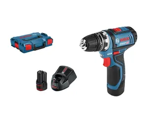 BOSCH GSR 12V-15 FC / Aku Vrtací šroubovák / 12V / 2x2.0Ah / 10mm sklíčidlo / 1300 ot-min / 30 Nm / L-Boxx