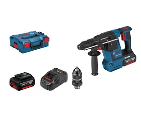 BOSCH 06119100 GBH 18V-26 F / Aku Vrtací kladivo / 18V / 2x5.0Ah / 890 ot-min / 4350 úderů-min / 2.6J / SDS-Plus / L-Box
