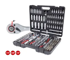 KS Tools Souprava nástrčných klíčů 1|4"+3|8"+1|2" 195 dílná