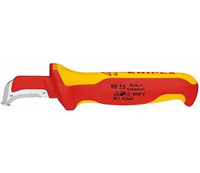 Knipex 9855 Nůž na pláště 155mm / izolovaný 1000V VDE