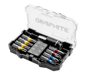 Graphite 56H614 / Sada 10 bitů + magnetický nástavec 1¦4" / barevné rozlišení bitů