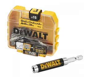 DeWalt DT71511 / Sada bitů 16 ks včetně magnetického nástavce