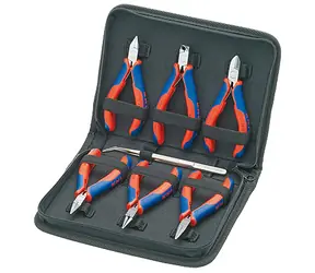 Knipex 002016 Sada s kleštěmi pro elektroniku / 7 ks