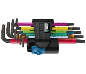 WERA 967|9 TX Multicolour HF 1 / Sada zástrčných klíčů s přidržovací funkcí