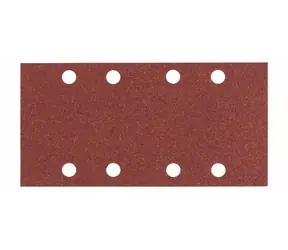 BOSCH Expert C430 2608605304 / Sada brusných papírů na dřevo a barvu s otvory / Zrnitost 80 / 93x186mm / 8 otvorů / 10ks