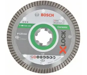 BOSCH Best for Ceramic Extra Clean Turbo 2608615131 / Diamantový kotouč / X-LOCK / 115x22.23 mm / Šířka řezu 1.4mm / 7mm