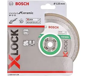 BOSCH Standard for Ceramic 2608615138 / Diamantový kotouč / X-LOCK / 125x22.23 mm / Šířka řezu 1.6 mm