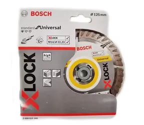 BOSCH Standard for Universal 2608615166 / Diamantový kotouč / X-LOCK / 125x22.23 mm / Šířka řezu 2.0 mm / 10mm