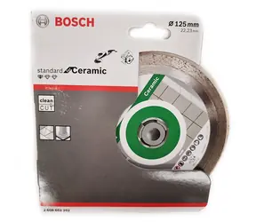 BOSCH Standard for Ceramic 2608602202 / Diamantový kotouč / 125x22.23mm / Šířka řezu 1.6 mm / 7mm