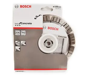 BOSCH Best for Concrete 2608602653 / Diamantový kotouč / 150x22.23 mm / Šířka řezu 2.4 mm / 12mm