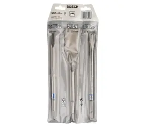 BOSCH 2607019159 / 3dílná sada sekáčů SDS-plus / 250; 250; 260 x 20; 40 mm