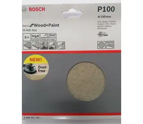 BOSCH M480 Best for Wood & Paint 2608621163 / Kotouč do excentrické brusky / Zrnitost 100 / 150mm / suchý zip / 5ks